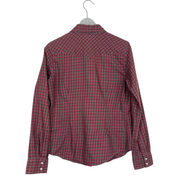 Civilianaire Snap Front Western Plaid Shirt Size Small - Picture 6 of 11